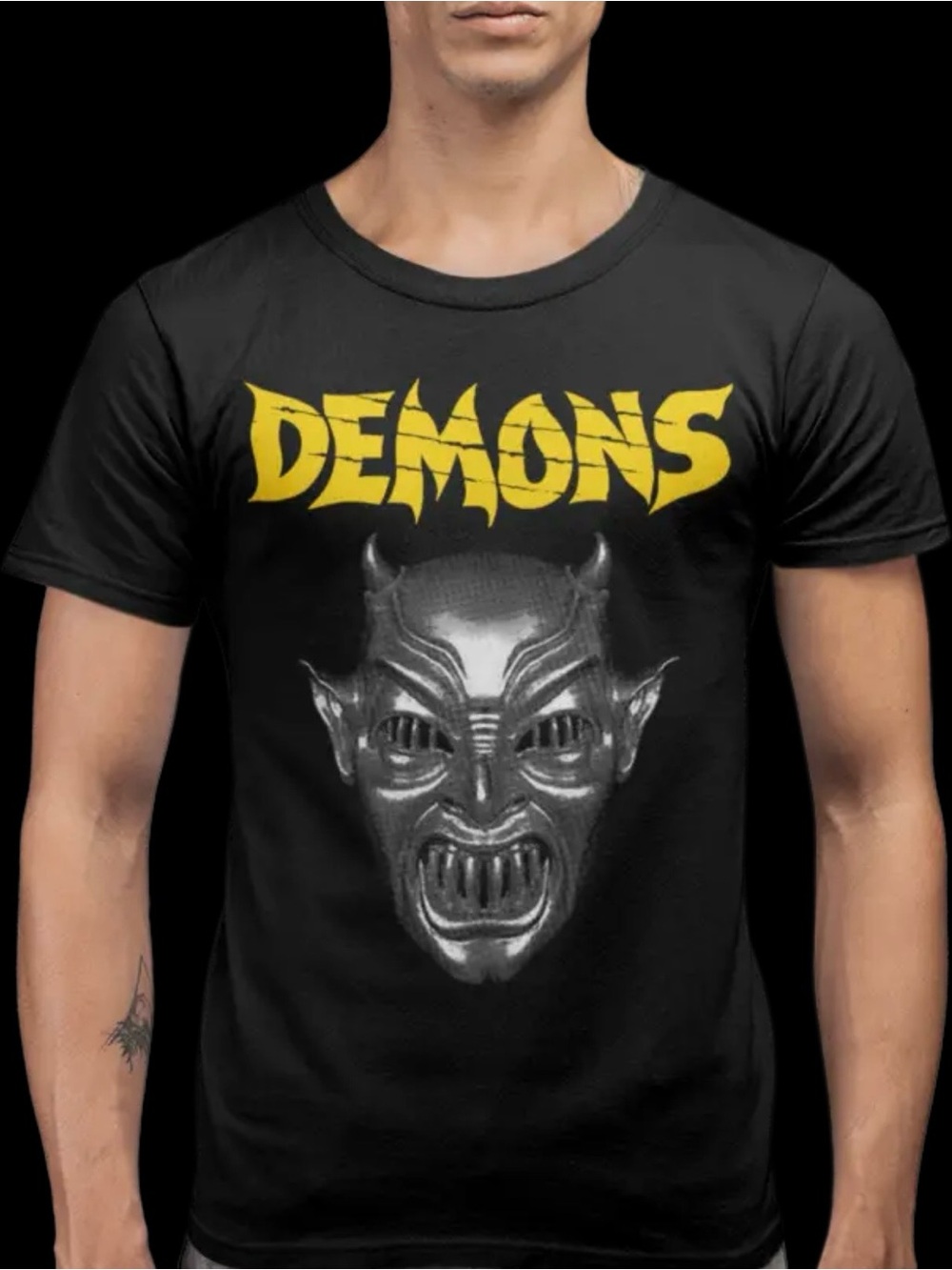 Lamberto Bava's "Demons" Mask T-Shirt Tee XXL Horror Dario Argento 1985 Gore